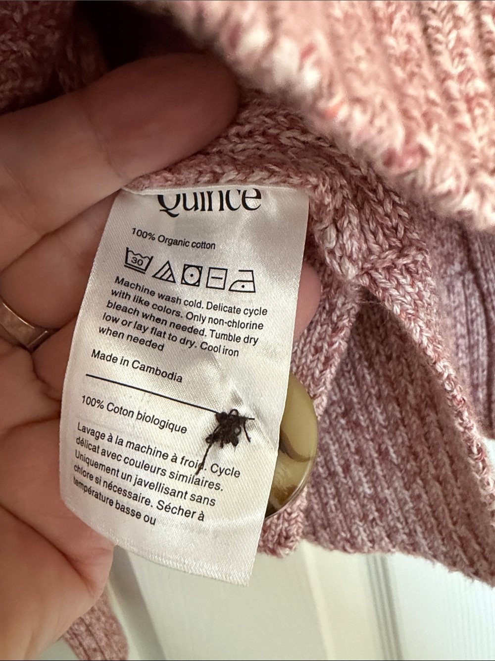 Quince Organic Cotton Chunky Cardigan - Picture 5 of 8
